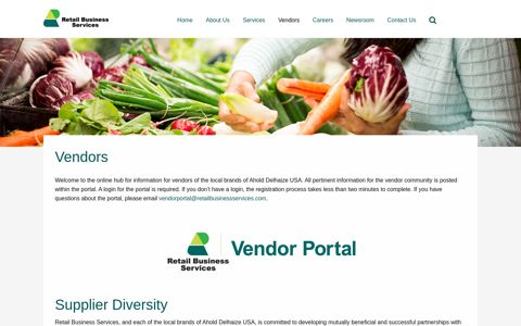 Vendors | Retail Business Services, LLC