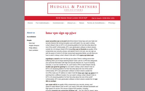 hma vpn sign up pjwe - Hudgell and Partners Solicitors