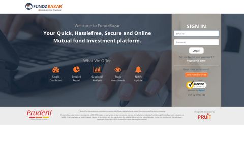 Sign In FundzBazar - For Best Funds To Buy