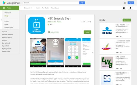 KBC Brussels Sign - Apps on Google Play