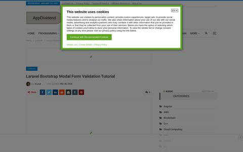 Laravel Bootstrap Modal Form Validation Tutorial - AppDividend