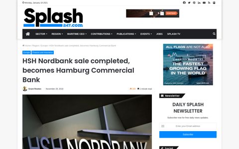 HSH Nordbank sale completed, becomes Hamburg ...