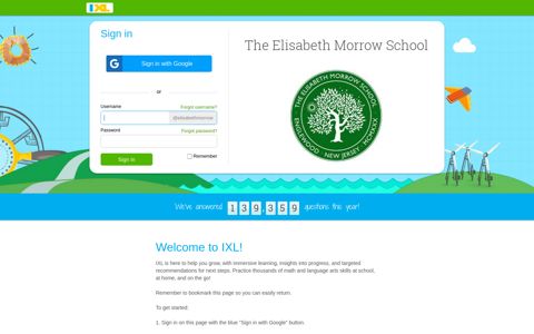 The Elisabeth Morrow School - IXL