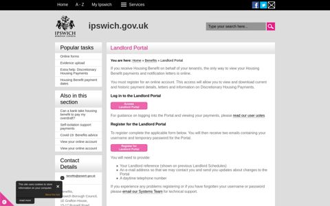 Landlord Portal | Ipswich Borough Council