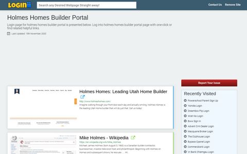 Holmes Homes Builder Portal - Loginii.com