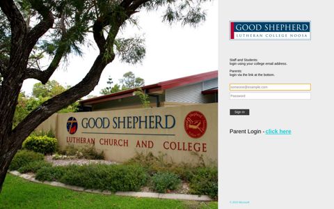Sign In - Good Shepherd Lutheran College