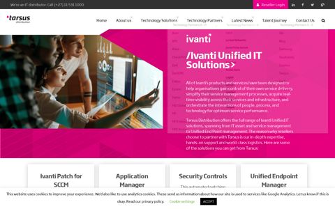 Ivanti Unified IT Solutions - Tarsus Distribution