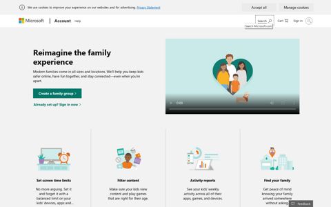 Microsoft Family Safety - Microsoft account