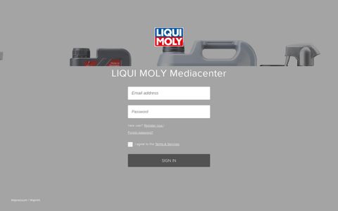 LIQUI MOLY Mediacenter: Login