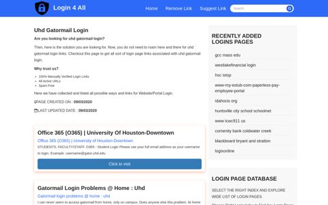 uhd gatormail login - Official Login Page [100% Verified]