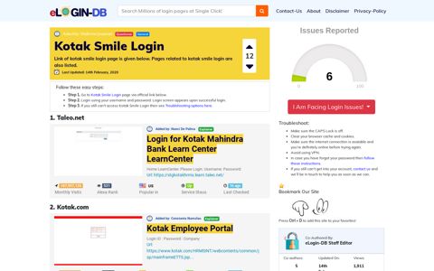 Kotak Smile Login - A database full of login pages from all ...