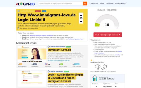 Http Www.immigrant-love.de Login Linkid 6
