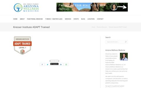 Kresser Institute ADAPT Trained - Dr. Emily Parke - Arizona ...