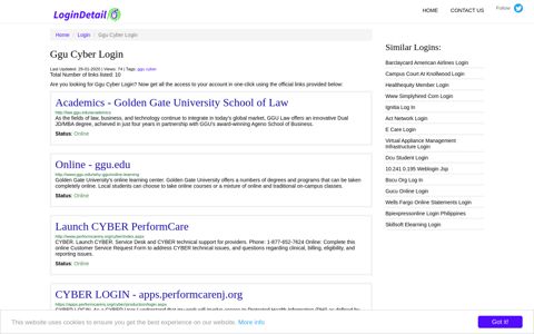 Ggu Cyber Login Academics - Golden Gate University School of ...