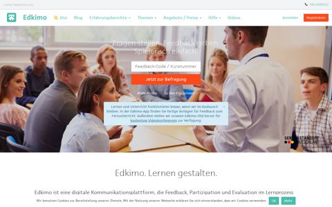 Edkimo. Digitale Plattform für Feedback, Lernen und Evaluation.