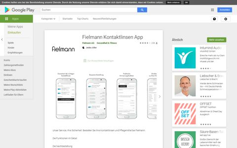 Fielmann Kontaktlinsen App – Apps bei Google Play