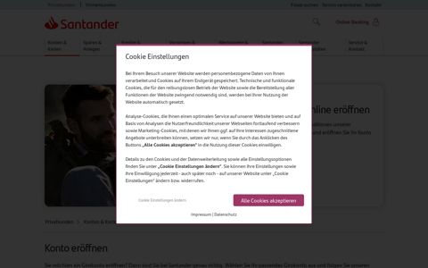 Girokonto online eröffnen | Santander Konten