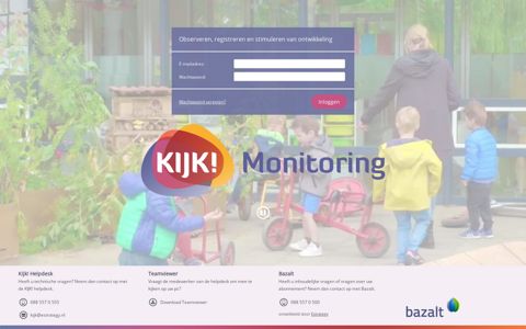KIJK! Monitoring - Login