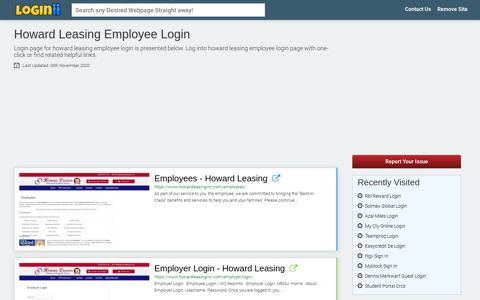 Howard Leasing Employee Login - Loginii.com