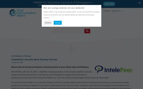 IntelePeer Unveils New Partner Portal - Cloud Communications ...