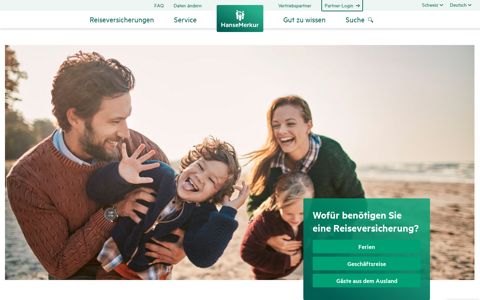 Reiseversicherung günstig online buchen | HanseMerkur