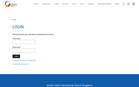 Login - Global Indian International School