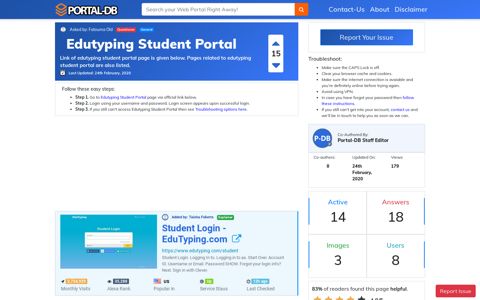 Edutyping Student Portal