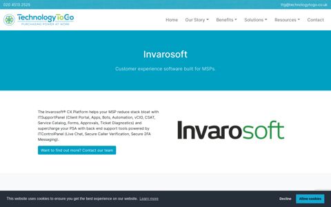 Invarosoft - Technology To Go Ltd
