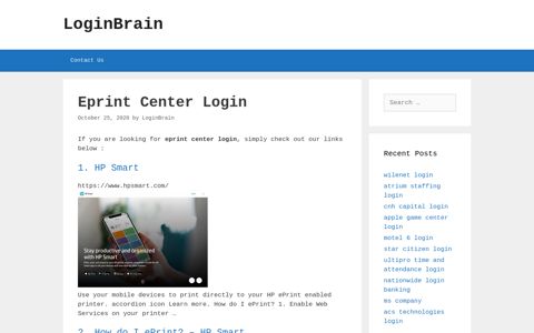 eprint center login - LoginBrain