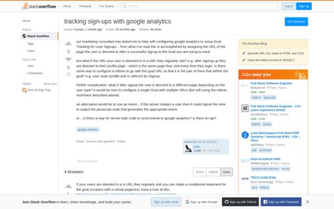 tracking sign-ups with google analytics - Stack Overflow