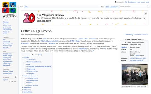 Griffith College Limerick - Wikipedia