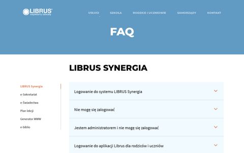 Pomoc - LIBRUS Synergia - Librus