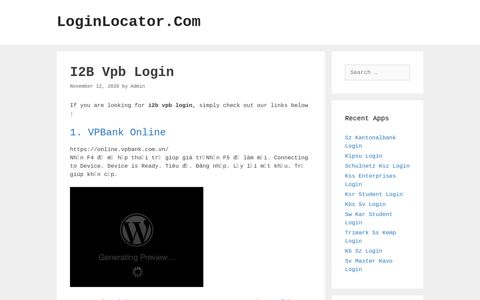 I2B Vpb Login - LoginLocator.Com