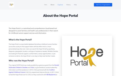About the Hope Portal - Anddit