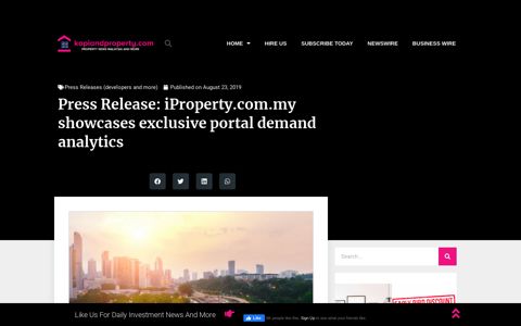 Press Release: iProperty.com.my showcases exclusive portal ...