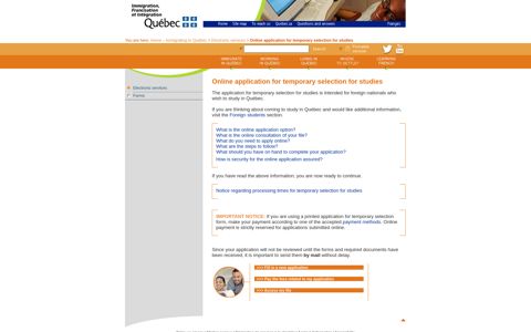 Online application ... - Immigration, Diversité et Inclusion Québec