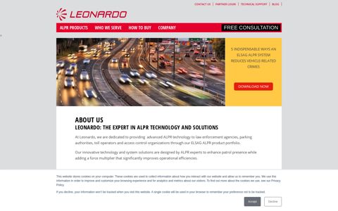 Leonardo: Leading Innovative ALPR Technology & Solutions
