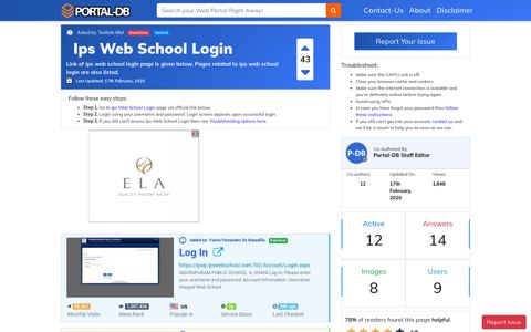 Ips Web School Login - Portal-DB.live