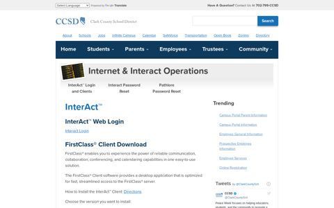 InterAct™ Login and Clients | Internet & Interact Operations ...