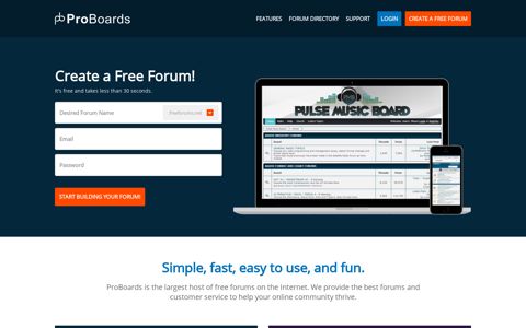 ProBoards: Free Forum & Free Message Board Hosting