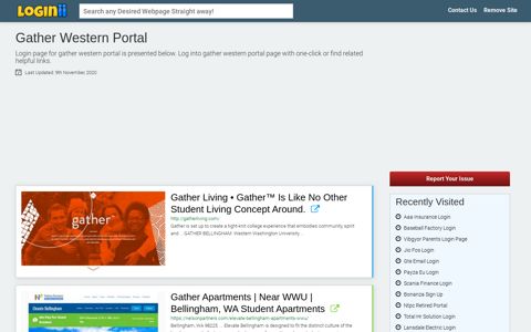 Gather Western Portal - Loginii.com