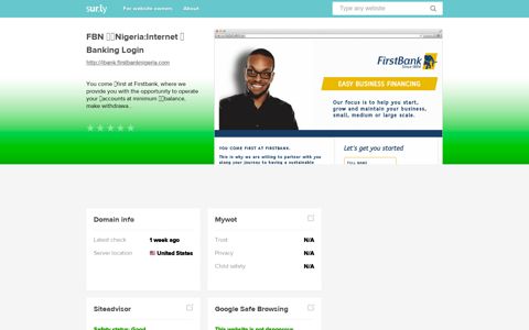 ibank.firstbanknigeria.com - FBN Nigeria:Internet Banking L ...