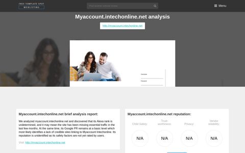 Myaccount Intechonline. More on myaccount.intechonline.net.