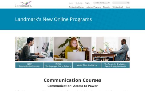 Landmark's New Online Programs - Landmark Worldwide