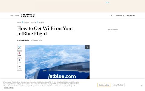 How to Get Wi-Fi on Your JetBlue Flight - Travel + Leisure