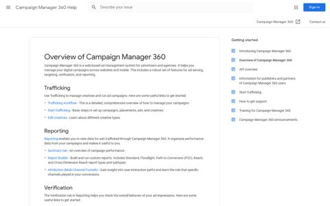 Overview of Campaign Manager 360 - Google Support