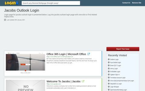 Jacobs Outlook Login - Loginii.com