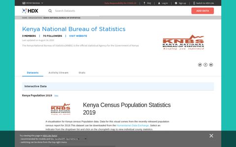 Kenya National Bureau of Statistics - Humanitarian Data ...