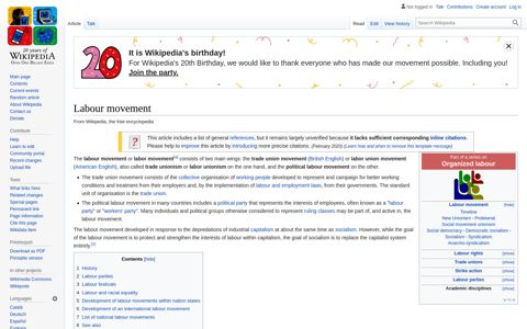 Labour movement - Wikipedia
