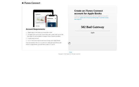 Create an iTunes Connect account for Apple Books